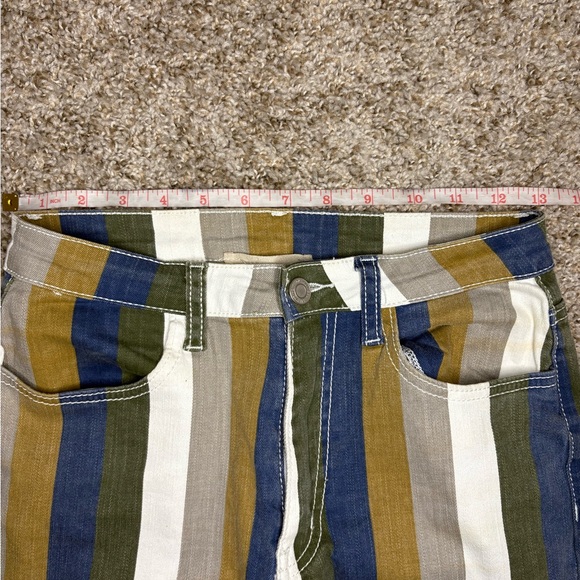 Saints & Hearts Colorful Striped Flare Jeans - Picture 9 of 11
